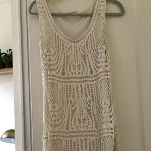White crochet dress